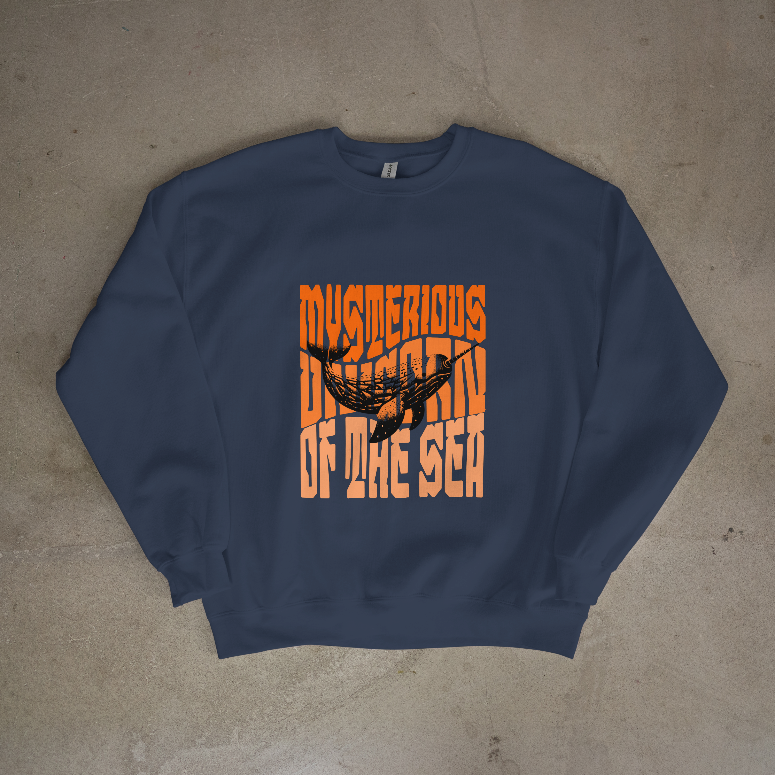 Narwhal Sweatshirt - Mysterious Unicorn of the Sea - Crewnneck
