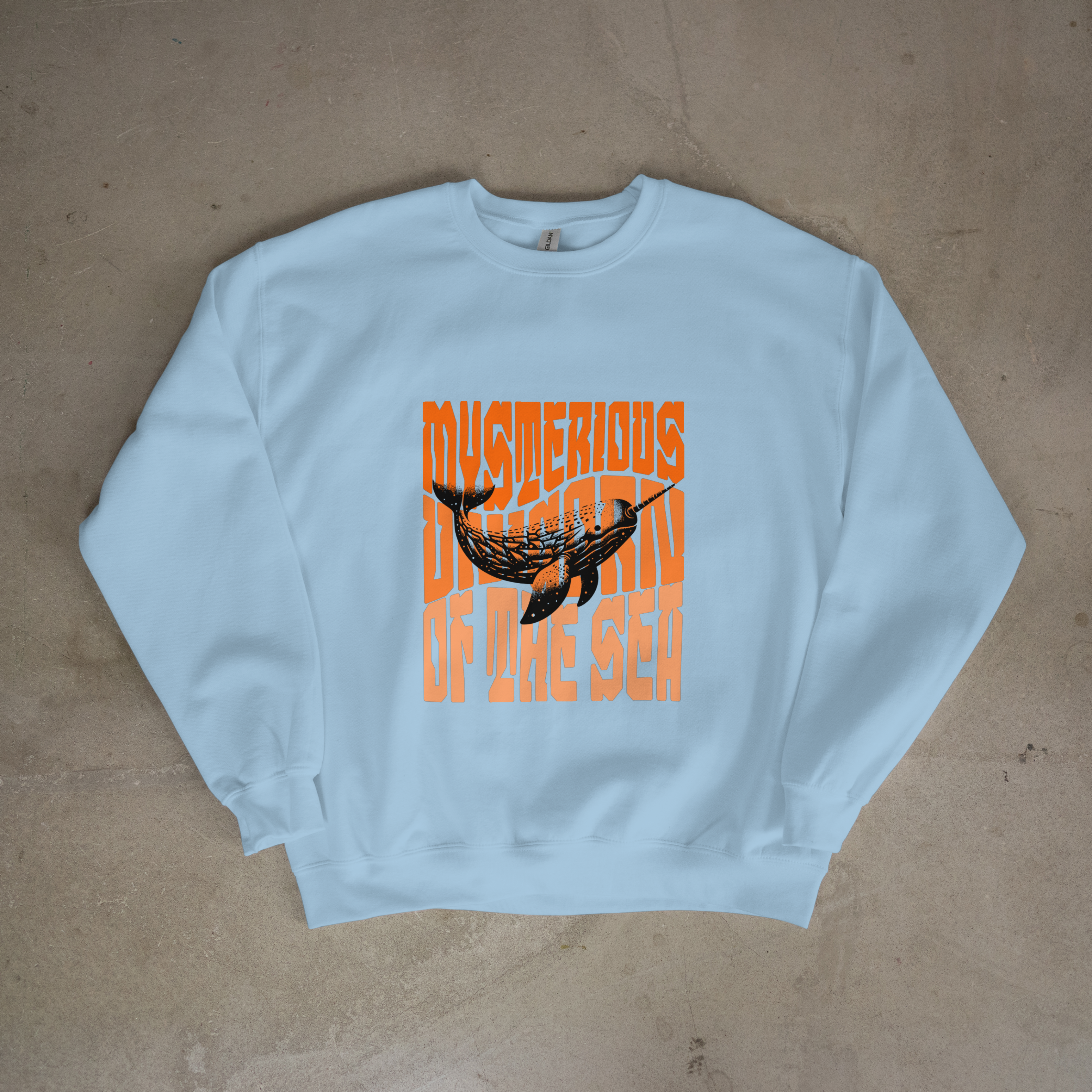 Narwhal Sweatshirt - Mysterious Unicorn of the Sea - Crewnneck