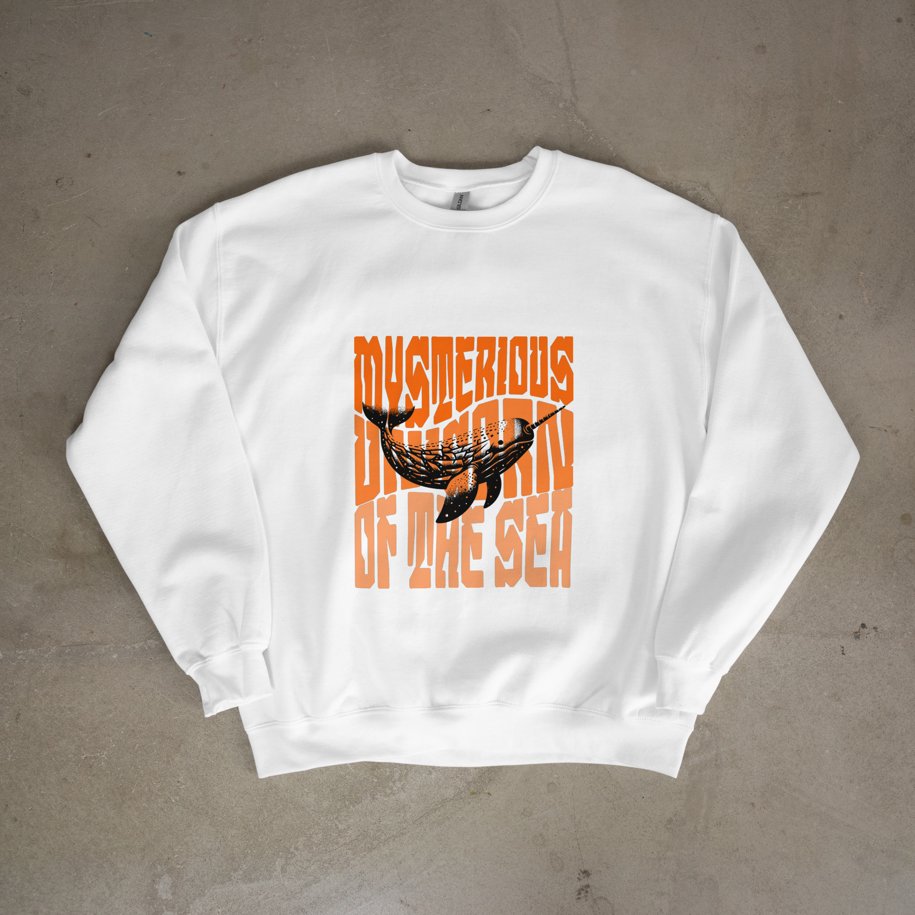 Narwhal Sweatshirt - Mysterious Unicorn of the Sea - Crewnneck